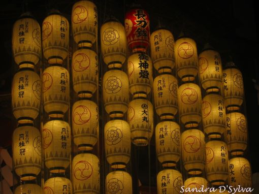 Lanterns attached to a Cart during Gion Matsuri in Kyoto