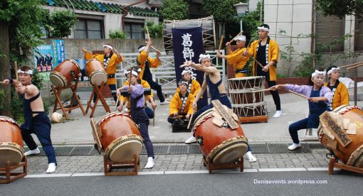 Iris Festival in Horikiri Shobuen, Dion Shinyou Taiko Group